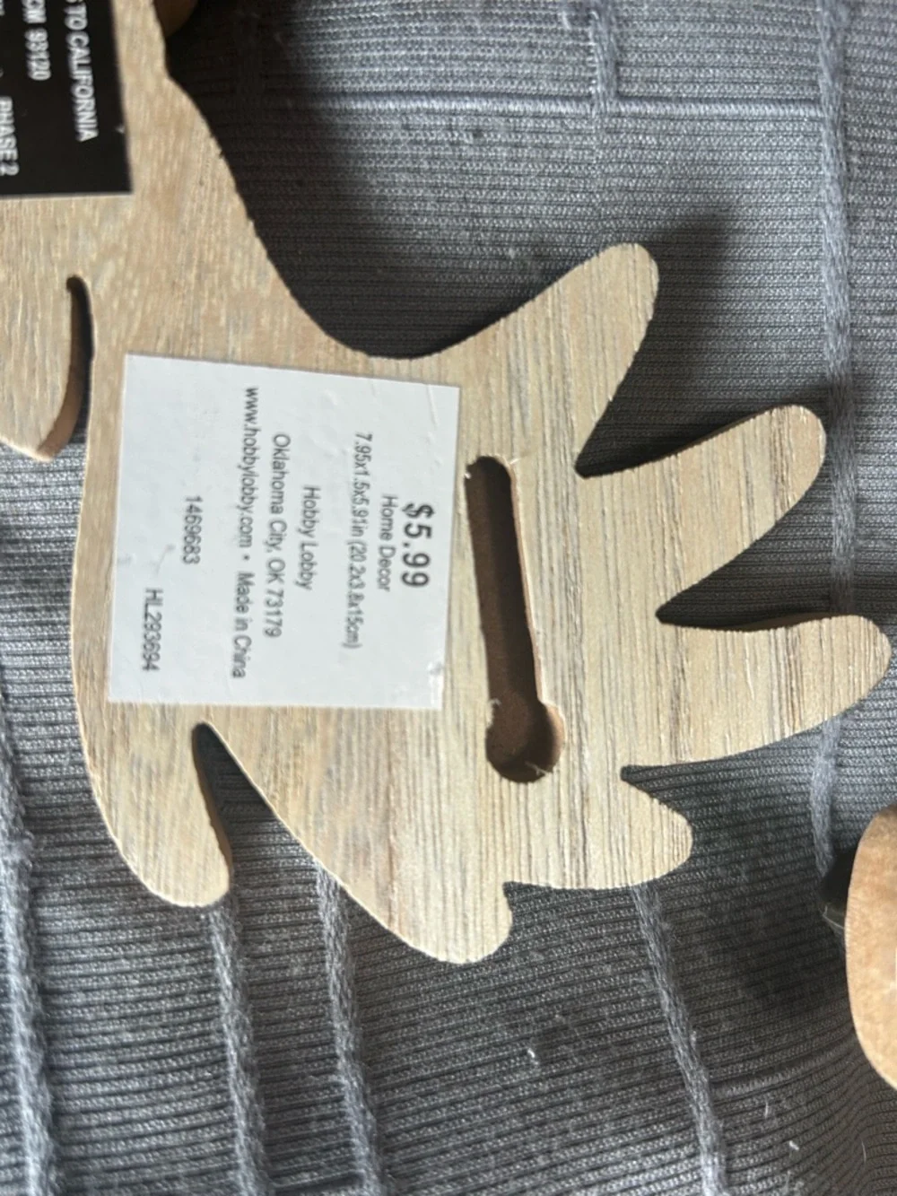 Hobby Lobby Brown Wooden Moose Head Wall Hooks